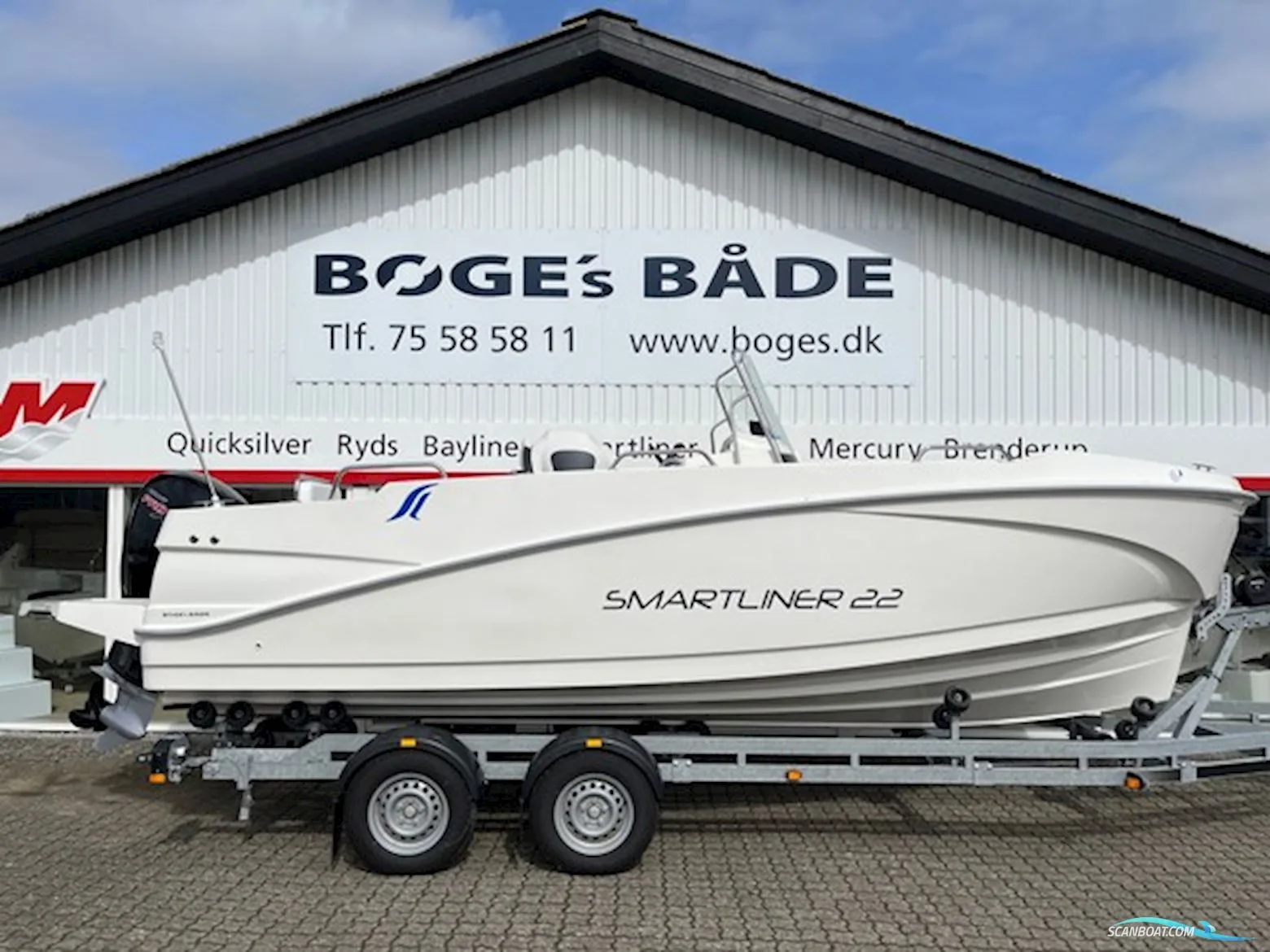 Smartliner CC Center Console 22 Med Mercury F150 Exlpt-Efi Proxs Inkl. Udstyr - Velsejlende Styrepultsbåd used - photo 1