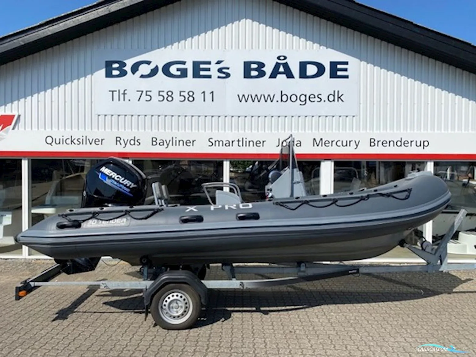 3D Tender Tender X-Pro 535 Rib Med F75 hk Mercury Seapro 2,1L 4 Takt Efi d'occasion - photo 1