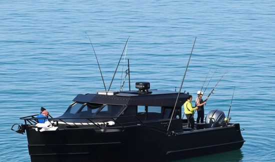 Finish Line Fishing Range=Stealth look Anno 2026 Lunghezza 8,2 m Larghezza 0,8 m Pescaggio 0,4 m Cabine / Camerette 0 Bagni 0 IVA pagata Capacità d’acqua 567 L used - photo 1