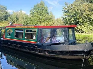 Red Rooster- 26ft RLL Boats ex hire day trip cruiser stern narrowboat. used - photo 1
