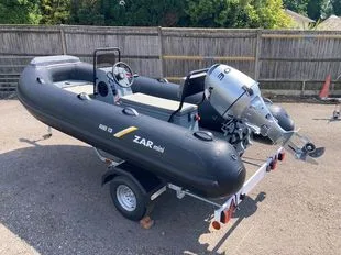 Zar mini RIB 13 3.8m Jockey Console RIB + Honda BF30 + Road Trailer used - photo 1
