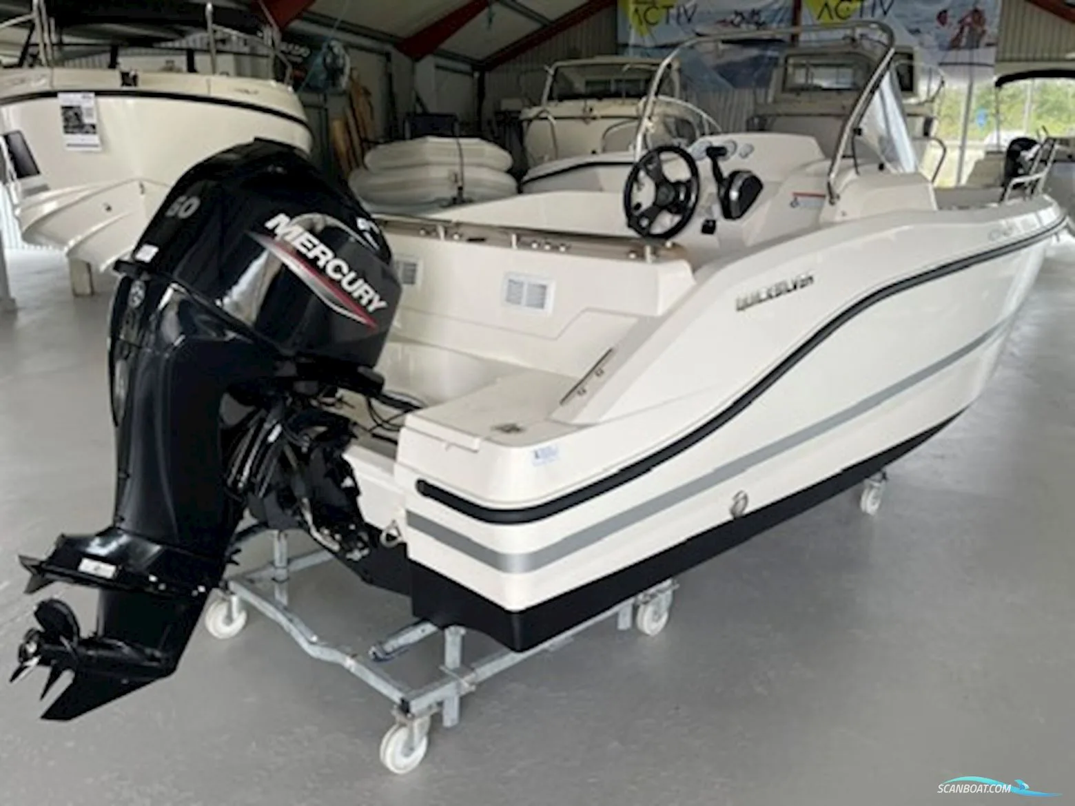 Quicksilver 455 Open Med Mercury F60 Efi Elpt used - photo 1