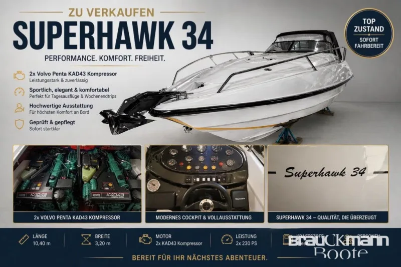 Sunseeker Superhawk 34 gebraucht - Foto 1