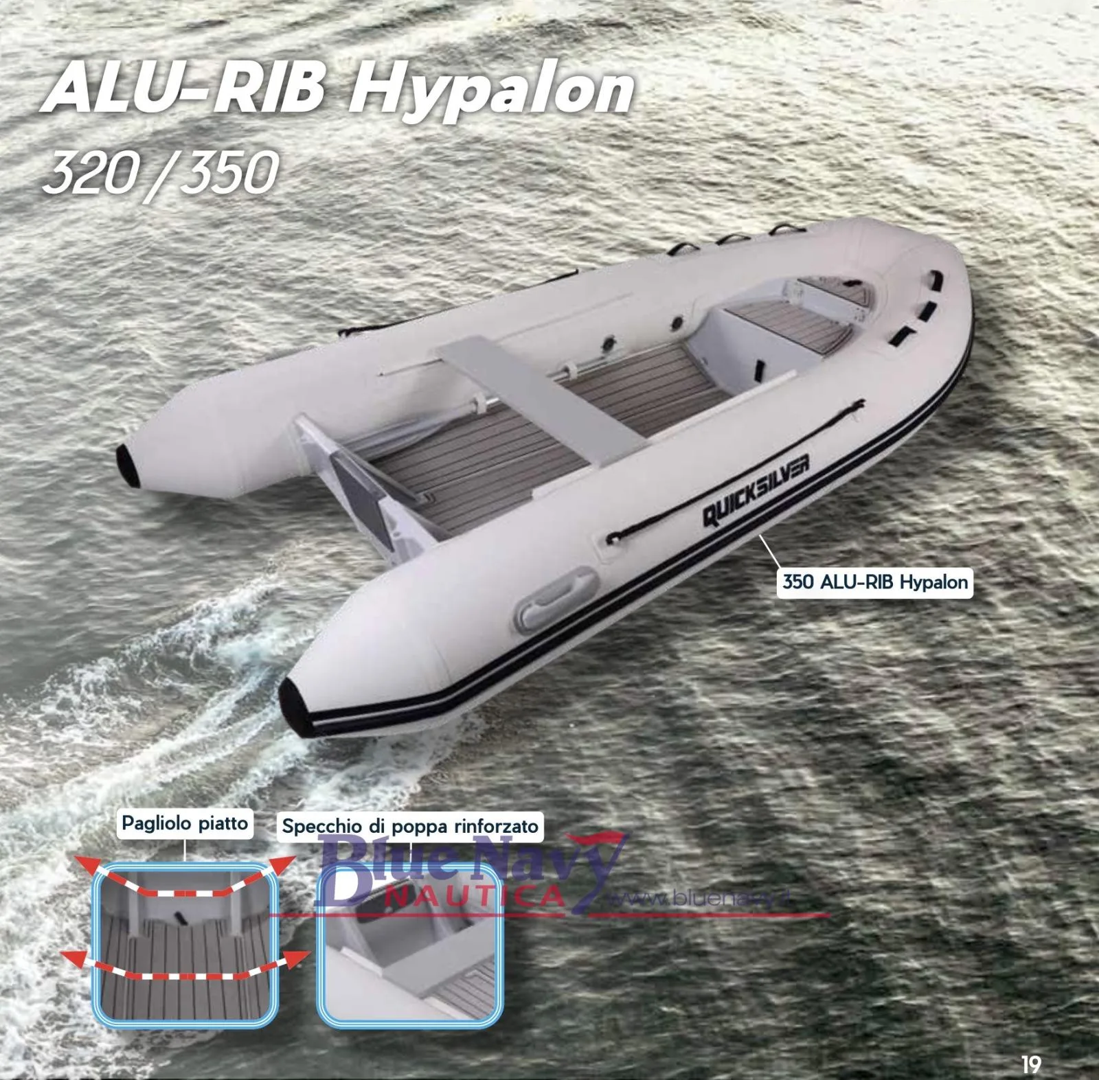 Quicksilver Gommoni 320cm-350cm alu-rib in hypalon used - photo 1