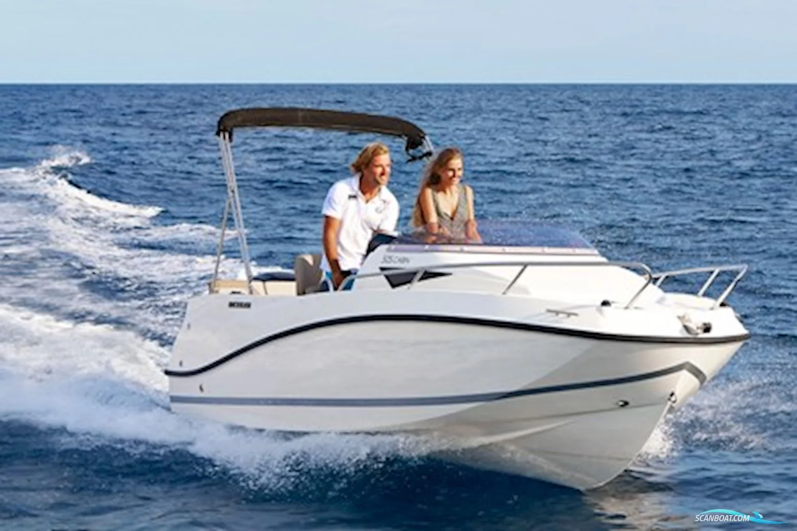 Quicksilver 505 Cabin Med Mercury F60 Efi Elpt Samt Masser af Ekstra Udstyr usato - foto 1