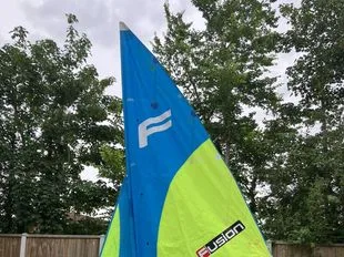 Fusion sailing dinghy with trolley & cover used - photo 1