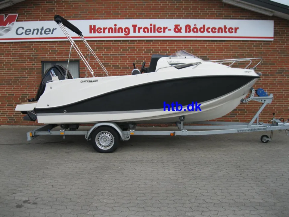 Quicksilver Activ 505 Cabin m/Mercury F80 hk og Scan gebraucht - Foto 1