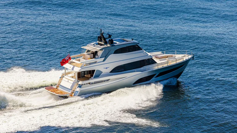 Riviera 78 Motor Yacht Enclosed Bridge Deck