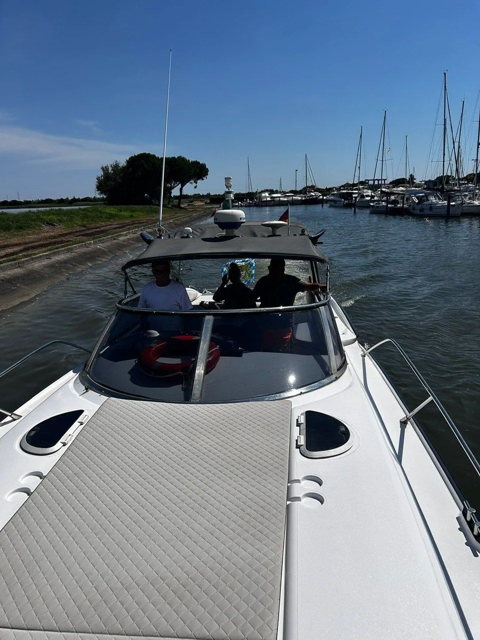 Heck der Sunseeker Superhawk 48